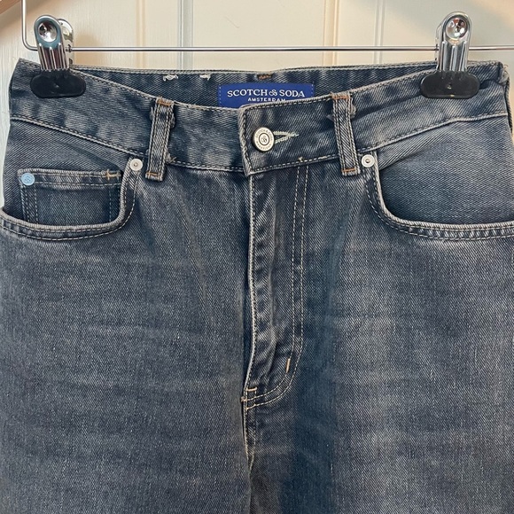 Scotch and Soda The Tide Workwear Balloon Jeans 25 Barrel Leg Dark Wash Baggy - Picture 7 of 13